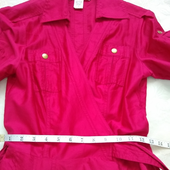 DVF safari/military wrap flare dress - Picture 5 of 9